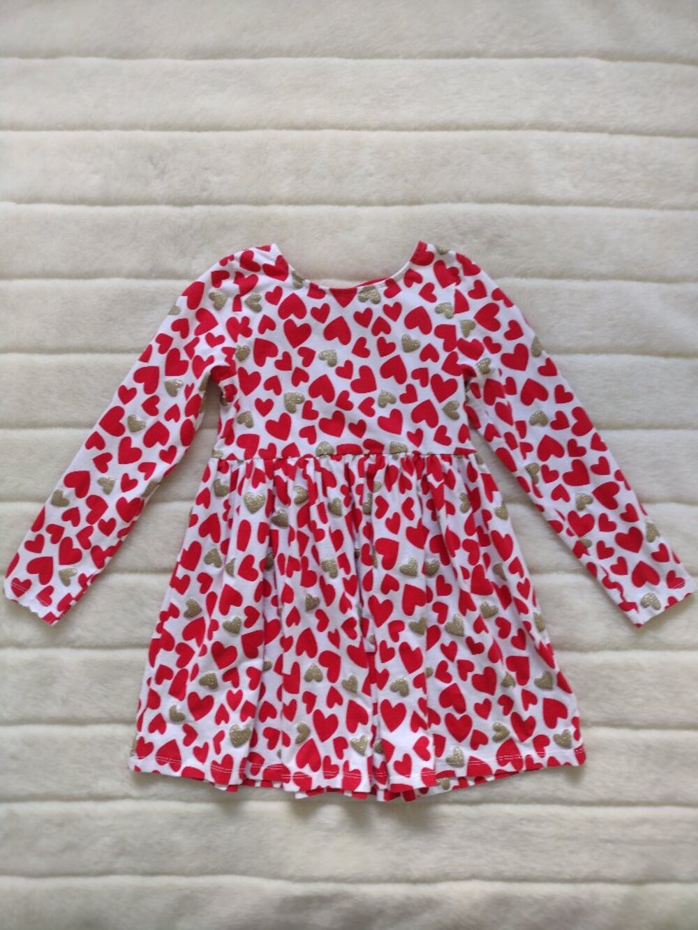 Tommy Bahama Girls Dress Size 7 Hearts Red White
